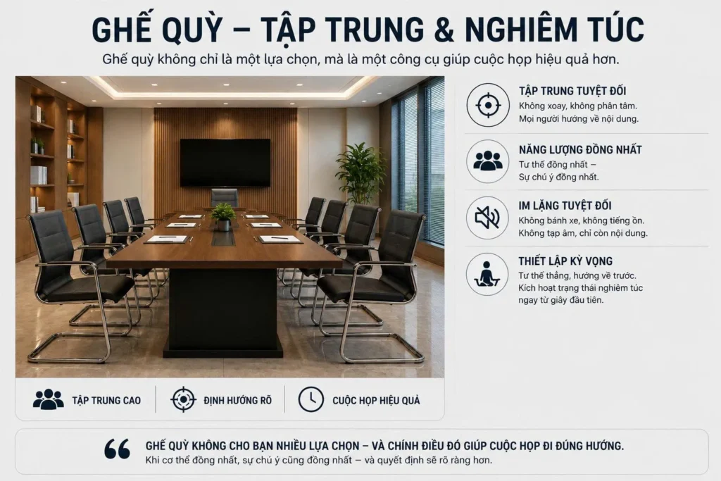 Ghế chân quỳ cho phòng họp