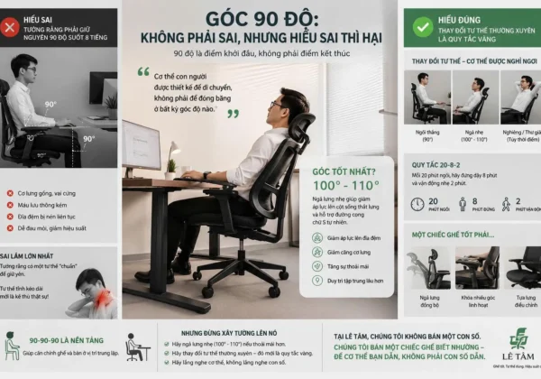 Góc 90 độ không phải sai, nhưng hiểu sai thì hại