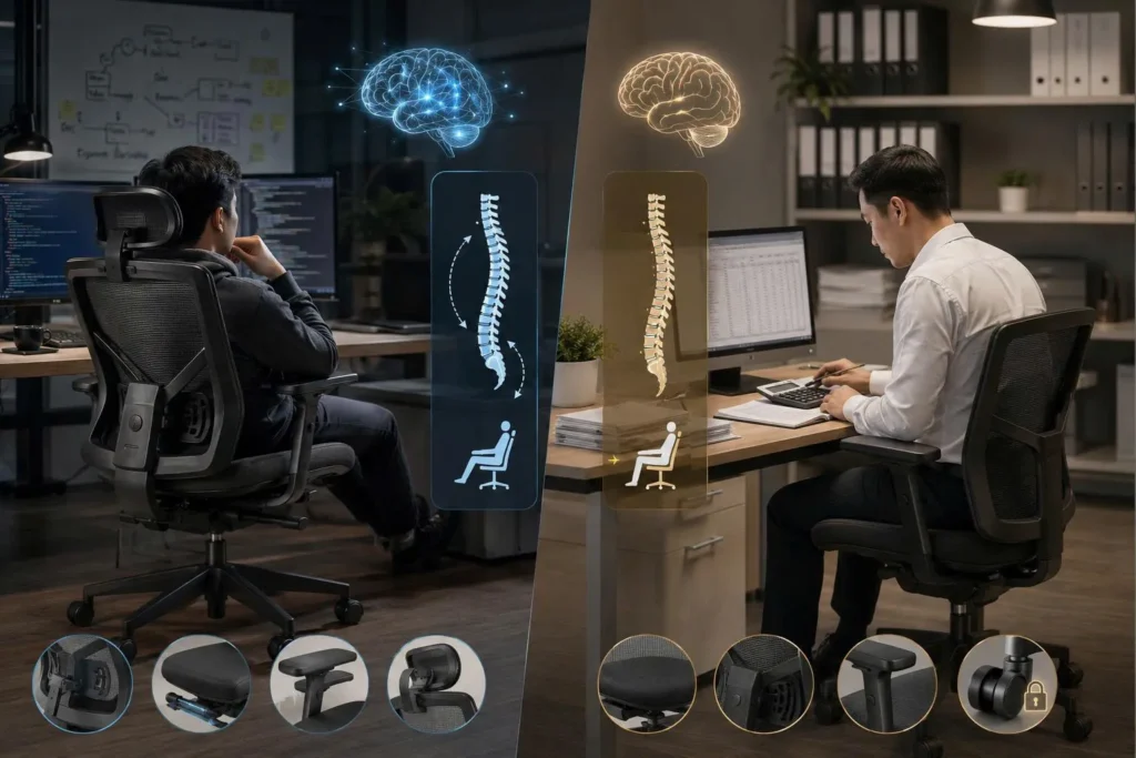 IT và kế toán cần 2 loại ghế khác nhau