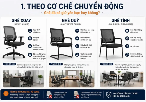 Phân loại theo cơ chế chuyển động
