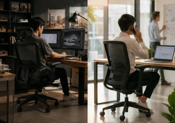 Thiết kế và Sale cần 2 loại ghế khác nhau