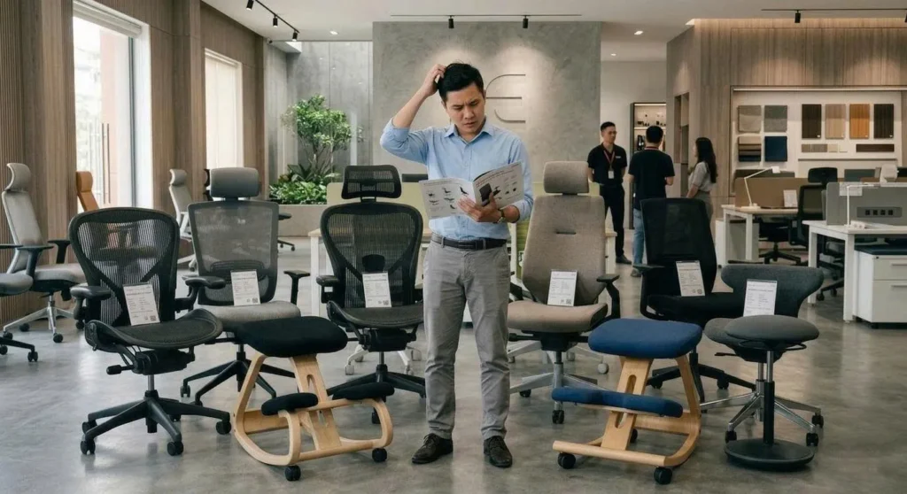 Mua ghế văn phòng: Tại sao càng hỏi càng khó chọn?