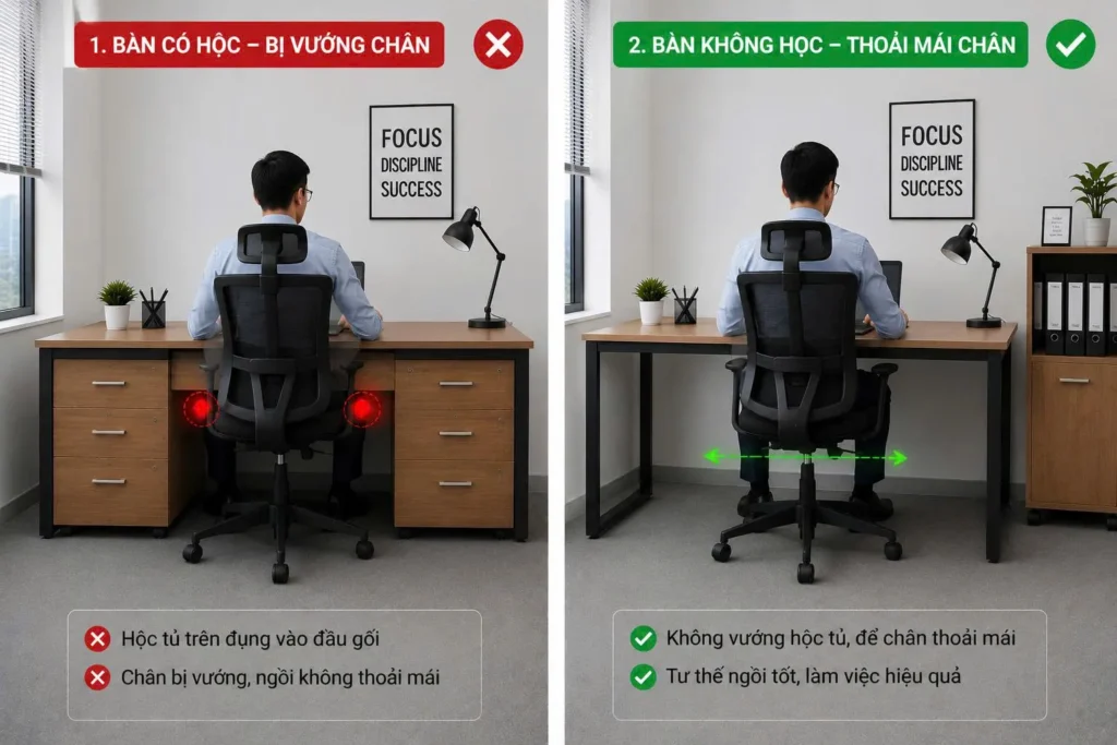 Bàn văn phòng không hộc