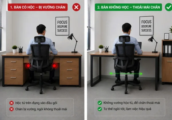 Bàn văn phòng không hộc