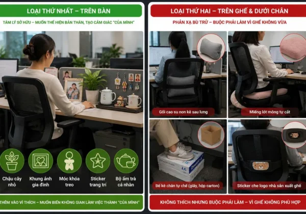 Cá nhân hóa bàn và ghế