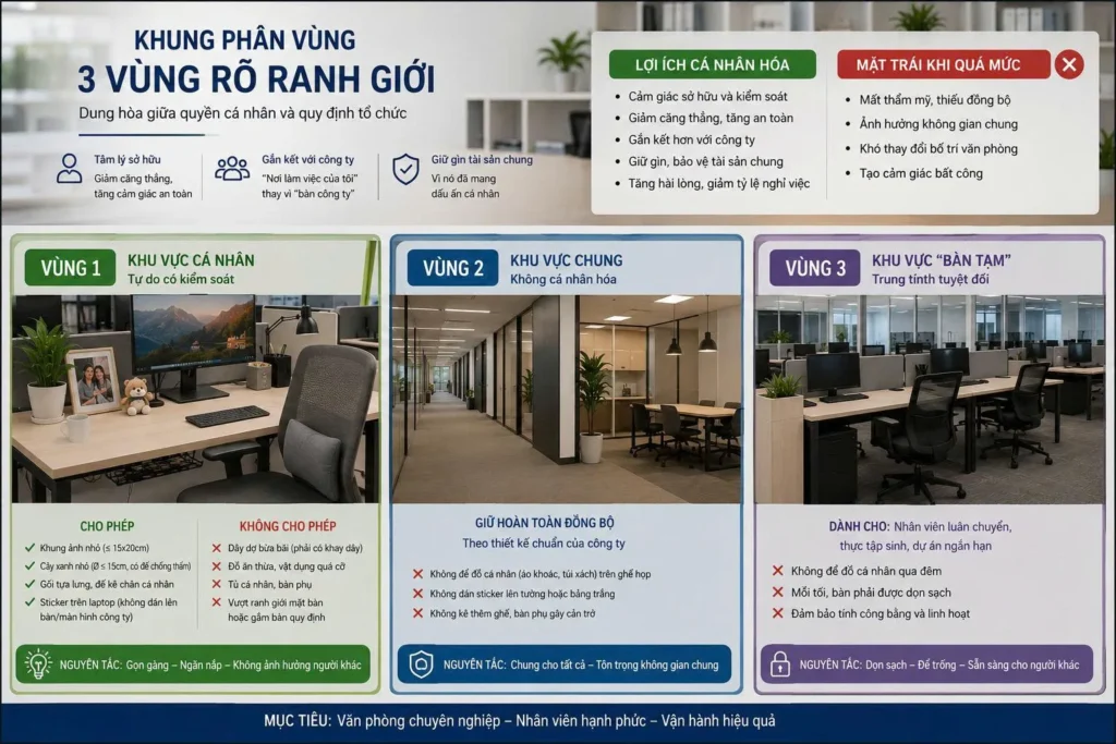 Cá nhân hóa bàn làm việc văn phòng