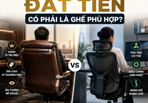 Ghế văn phòng đắt tiền có phải là ghế phù hợp