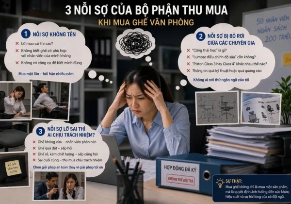 Khi phòng thu mua phải chọn ghế cho 50 người