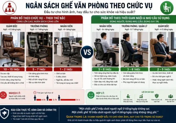 Ngân sách ghế văn phòng theo chức vụ