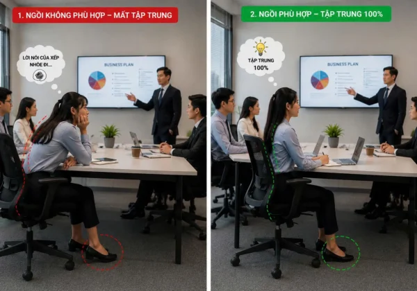 Ngồi ghế sai có làm giảm tập trung không?