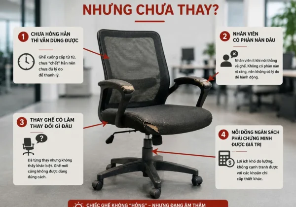 Doanh nghiệp biết ghế đang có vấn đề nhưng không thay