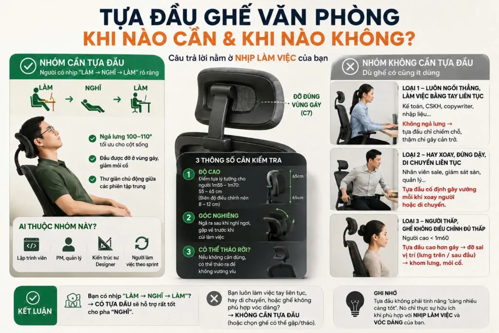 Tựa đầu ghế văn phòng
