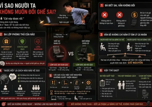 Vì sao người ta không muốn đổi ghế sai